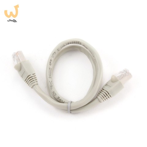 Patchcord GEMBIRD PP6U-0.5M (RJ45 - RJ45 ; 0,50m; UTP; kat. 6; kolor szary) Patchcord GEMBIRD PP6U-0.5M (RJ45 - RJ45 ; 0,50m; UTP; kat. 6; kolor szary)