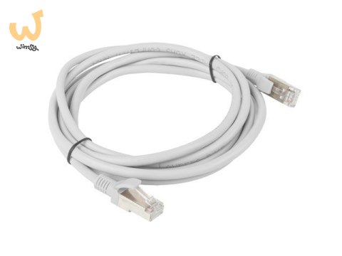 Patchcord Lanberg PCF5-10CC-0200-S (RJ45 - RJ45 ; 2m; kolor szary) Patchcord Lanberg PCF5-10CC-0200-S (RJ45 - RJ45 ; 2m; kolor szary)