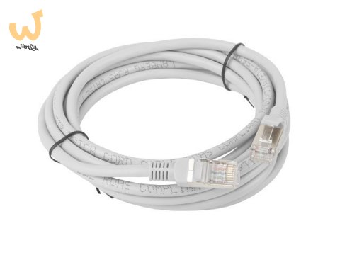 Patchcord Lanberg PCF5-10CC-0300-S (RJ45 - RJ45 ; 3m; kolor szary) Patchcord Lanberg PCF5-10CC-0300-S (RJ45 - RJ45 ; 3m; kolor szary)