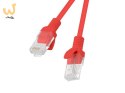 Patchcord UTP Lanberg PCU5-10CC-0050-R (RJ45 - RJ45 ; 0,50m; UTP; kat. 5e; kolor czerwony)