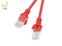 Patchcord UTP Lanberg PCU5-10CC-0200-R (RJ45 - RJ45 ; 2m; UTP; kat. 5e; kolor czerwony)