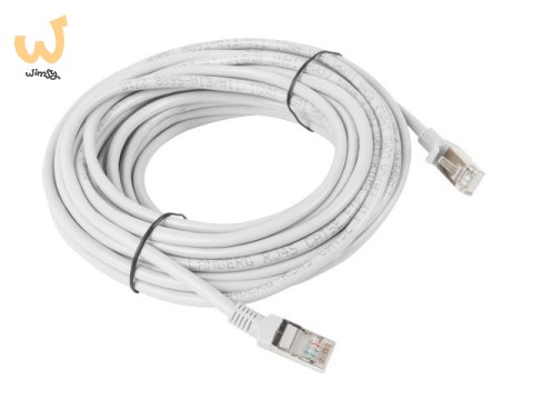 Patchcord UTP Lanberg PCU5-10CC-1000-S (RJ45 - RJ45 ; 10m; UTP; kat. 5e; kolor szary) Patchcord UTP Lanberg PCU5-10CC-1000-S (RJ45 - RJ45 ; 10m; UTP; kat. 5e; kolor szary)