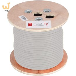 TECHLY KABEL SKRĘTKA KAT 6A S/FTP LINKA 305M PIMF