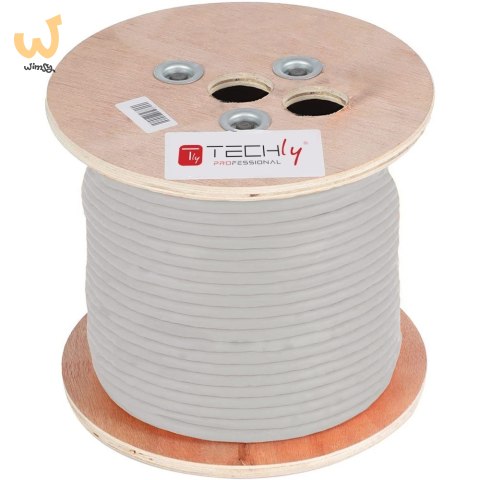 TECHLY KABEL SKRĘTKA KAT 6A S/FTP LINKA 305M PIMF TECHLY KABEL SKRĘTKA KAT 6A S/FTP LINKA 305M PIMF