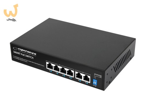 ESPERANZA SWITCH 6-PORTOWY POE 10/100M 60W SPINNER ENS105 ESPERANZA SWITCH 6-PORTOWY POE 10/100M 60W SPINNER ENS105