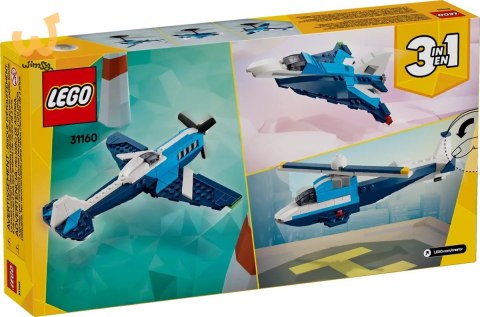 LEGO CREATOR 3w1 31160 Statek powietrzny: samolot wyścigowy LEGO CREATOR 3w1 31160 Statek powietrzny: samolot wyścigowy