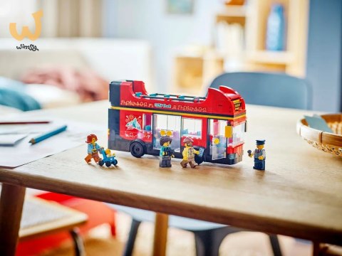 LEGO City 60407 Czerwony, piętrowy autokar LEGO City 60407 Czerwony, piętrowy autokar