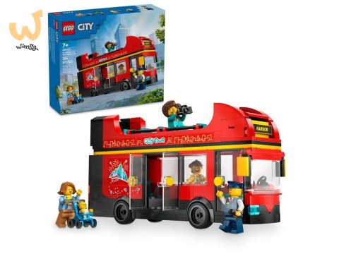 LEGO City 60407 Czerwony, piętrowy autokar LEGO City 60407 Czerwony, piętrowy autokar