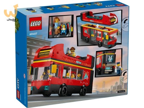 LEGO City 60407 Czerwony, piętrowy autokar LEGO City 60407 Czerwony, piętrowy autokar