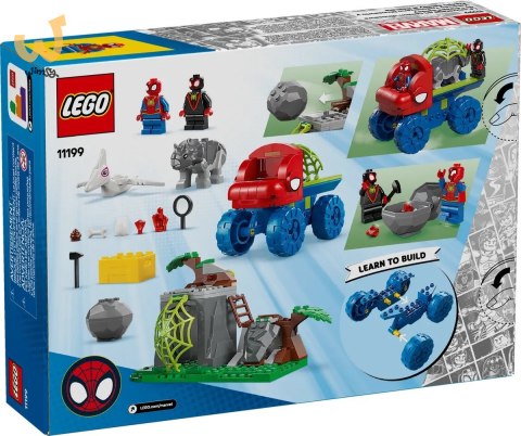 LEGO MARVEL SUPER HEROES 11199 Misja ratunkowa zespołu Spidey'ego w dinoterenówce LEGO MARVEL SUPER HEROES 11199 Misja ratunkowa zespołu Spidey'ego w dinoterenówce