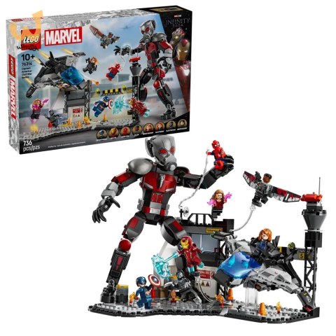 LEGO MARVEL SUPER HEROES 76314 Kapitan Ameryka: Wojna bohaterów — bitwa LEGO MARVEL SUPER HEROES 76314 Kapitan Ameryka: Wojna bohaterów — bitwa