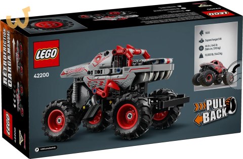 LEGO TECHNIC 42200 Monster Jam™ ThunderROARus™ z napędem typu pull-back LEGO TECHNIC 42200 Monster Jam™ ThunderROARus™ z napędem typu pull-back