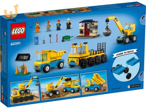LEGO City 60391 Ciężarówki i dźwig z kulą wyburzeniową LEGO City 60391 Ciężarówki i dźwig z kulą wyburzeniową