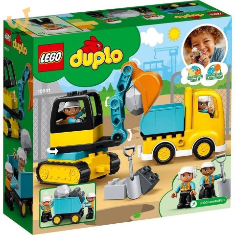 LEGO DUPLO 10931 Ciężarówka i koparka gąsienicowa LEGO DUPLO 10931 Ciężarówka i koparka gąsienicowa
