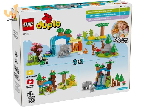LEGO DUPLO TOWN 10446 Rodziny dzikich zwierząt 3w1 LEGO DUPLO TOWN 10446 Rodziny dzikich zwierząt 3w1