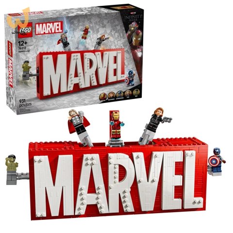 LEGO MARVEL SUPER HEROES 76313 Logo MARVEL z minifigurkami LEGO MARVEL SUPER HEROES 76313 Logo MARVEL z minifigurkami