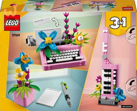 LEGO CREATOR 3w1 31169 Maszyna do pisania z kwiatami LEGO CREATOR 3w1 31169 Maszyna do pisania z kwiatami