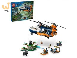 LEGO City 60437 Helikopter badaczy dżungli w bazie