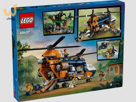 LEGO City 60437 Helikopter badaczy dżungli w bazie LEGO City 60437 Helikopter badaczy dżungli w bazie